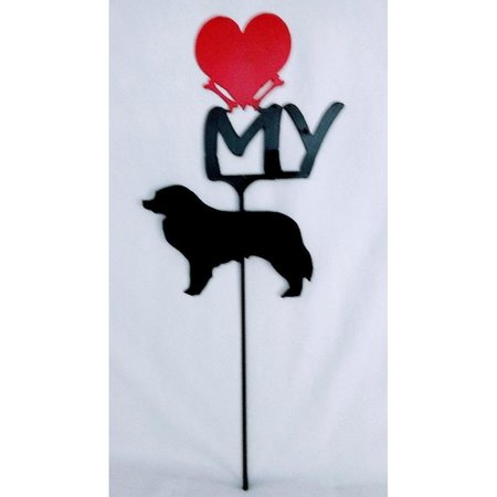 THE LAZY SCROLL Bernese Mountain Dog Love My Heart Sign berneseheart